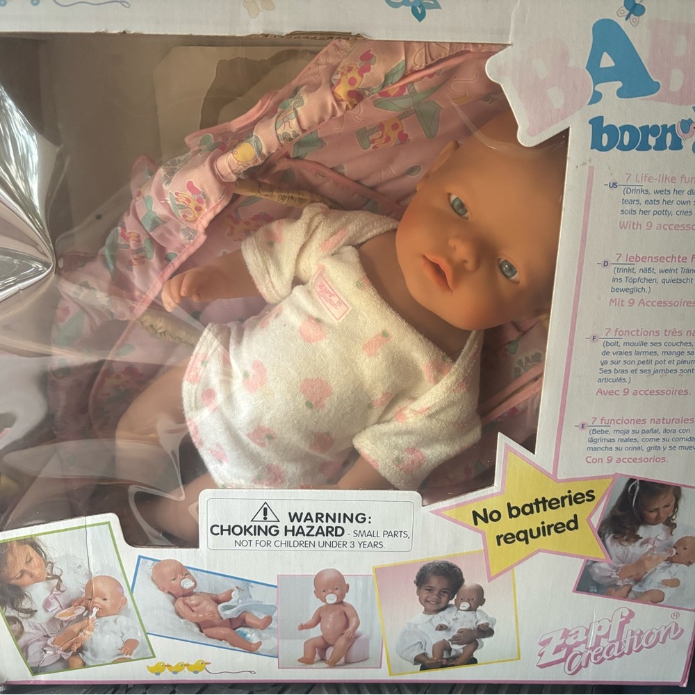 Zapf Baby Born Doll with Pink Outfit